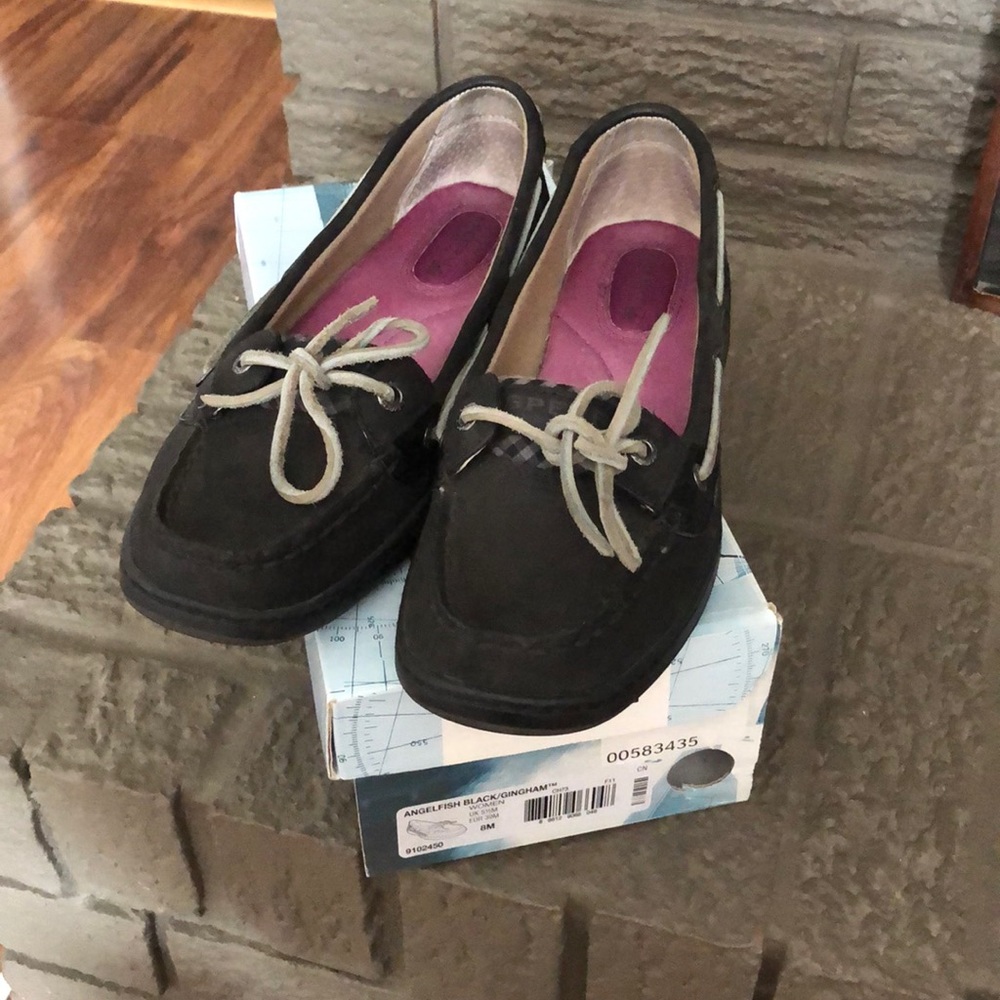 Black Plaid angelfish Sperry’s